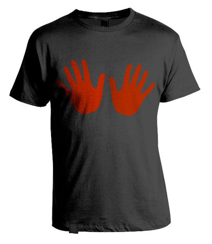 Red Hands T-Shirt Black
